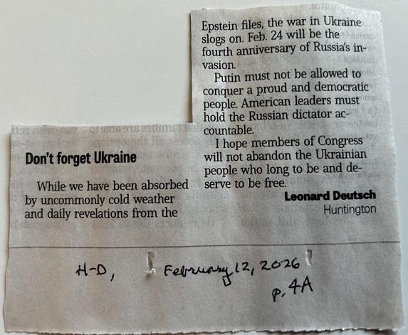 Don't forget Ukraine